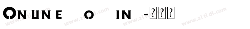 Online shopping字体转换